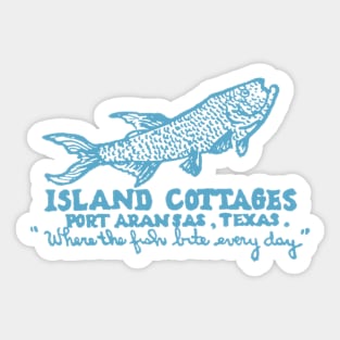 Island Cottages Sticker